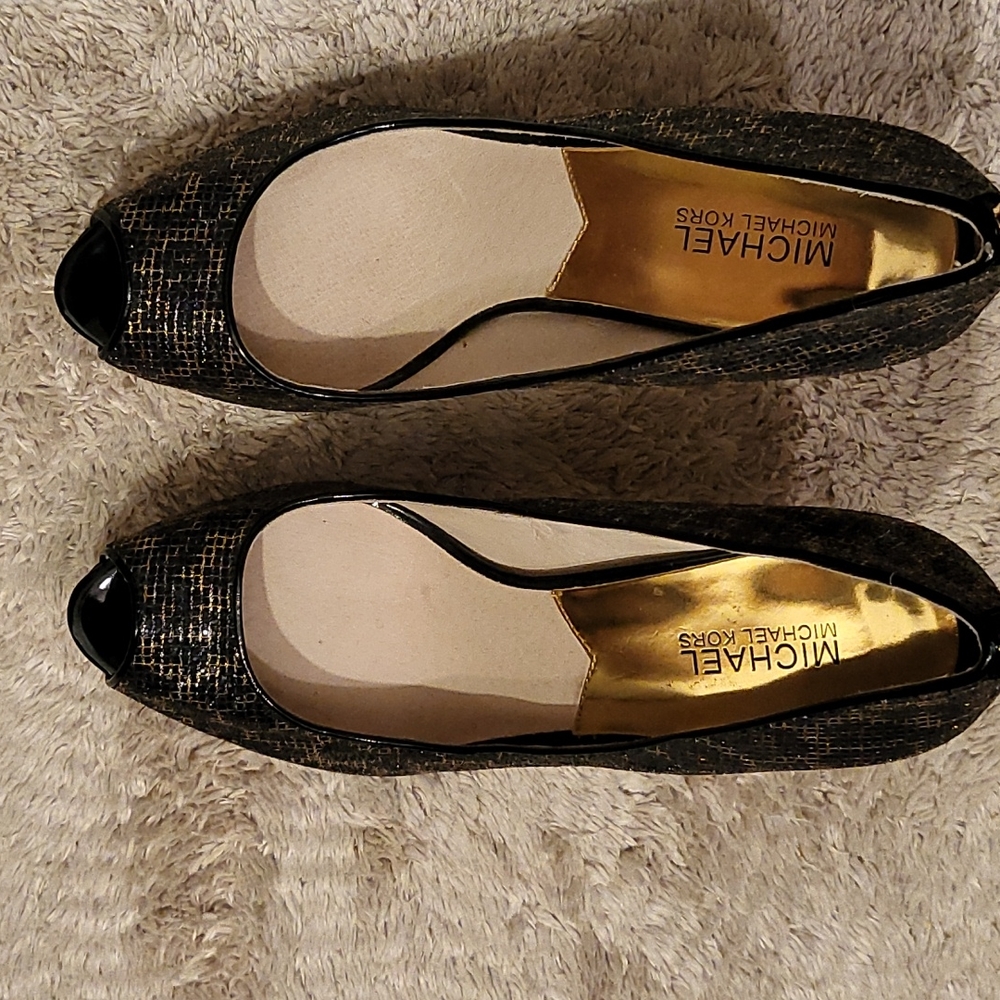 Michael Kors sparkly leopard pumps